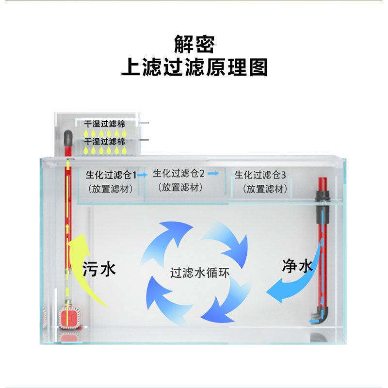 上濾、底濾組合缸